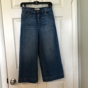Madewell wide leg crop jeans